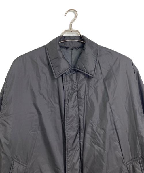 STEVEN ALAN（スティーブンアラン）STEVEN ALAN (スティーブンアラン) PERTEXナイロン中綿入りバルマカーン  ナイロンコート　ロングコート ブラック サイズ:Lの古着・服飾アイテム