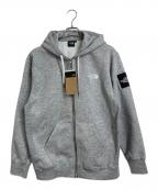 THE NORTH FACEザ ノース フェイス）の古着「Square Logo Full Zip スクエアロゴフルジップ」｜グレー