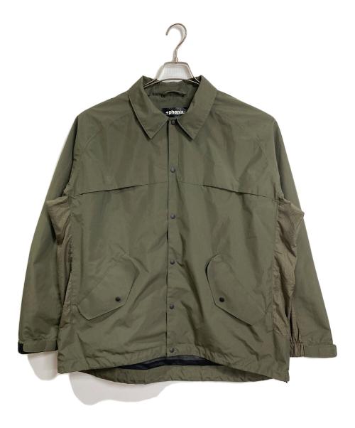 PHENIX（フェニックス）PHENIX (フェニックス) HYBRID COACH JACKET  ハイブリッドコーチジャケット　アウター　ライトアウター　スポーツ　アウトドア オリーブ サイズ:Lの古着・服飾アイテム