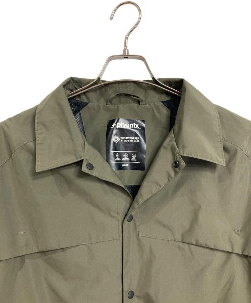 PHENIX（フェニックス）PHENIX (フェニックス) HYBRID COACH JACKET  ハイブリッドコーチジャケット　アウター　ライトアウター　スポーツ　アウトドア オリーブ サイズ:Lの古着・服飾アイテム