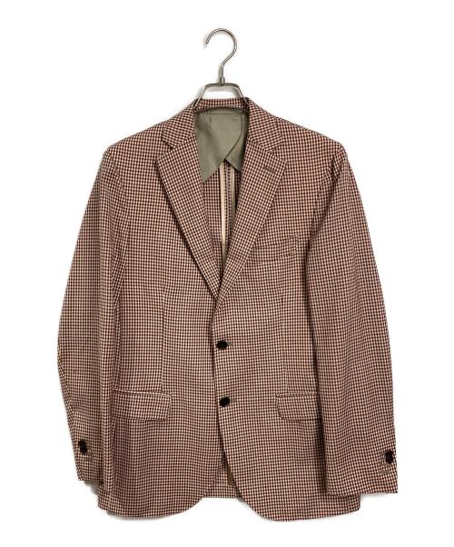 ANGELICO（アンジェリコ）ANGELICO (アンジェリコ) ギンガムチェックジャケット レッド サイズ:48の古着・服飾アイテム