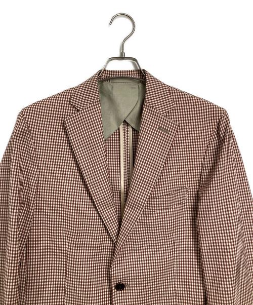 ANGELICO（アンジェリコ）ANGELICO (アンジェリコ) ギンガムチェックジャケット レッド サイズ:48の古着・服飾アイテム