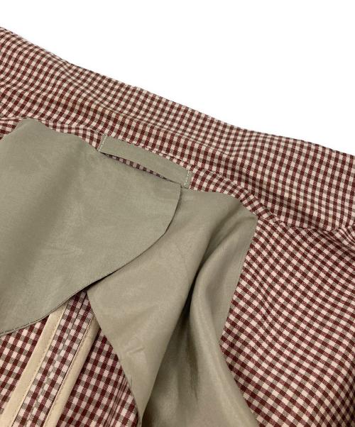 ANGELICO（アンジェリコ）ANGELICO (アンジェリコ) ギンガムチェックジャケット レッド サイズ:48の古着・服飾アイテム