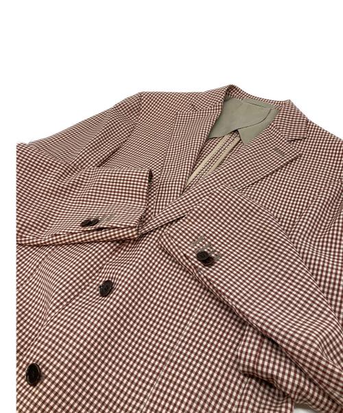 ANGELICO（アンジェリコ）ANGELICO (アンジェリコ) ギンガムチェックジャケット レッド サイズ:48の古着・服飾アイテム