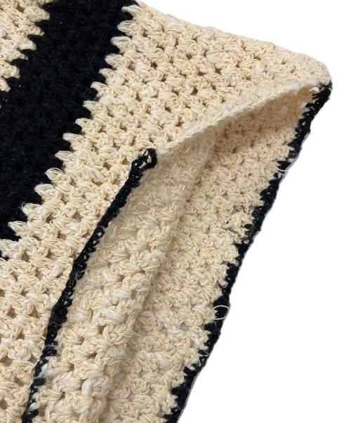 MAISON SPECIAL（メゾンスペシャル）MAISON SPECIAL (メゾンスペシャル) ハンドクロシェニットパンツ　デザインパンツ ベージュ サイズ:FREEの古着・服飾アイテム