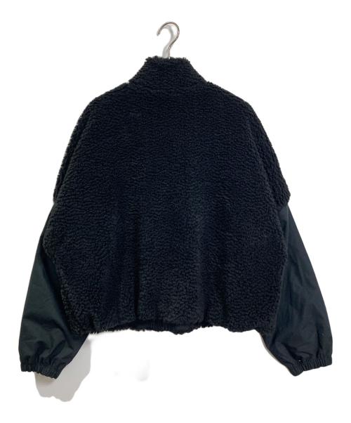 NIKE（ナイキ）NIKE (ナイキ) Stand Collar Pocket Faux Shearling Trim Jacket ボアジャケット ブラック サイズ:XLの古着・服飾アイテム