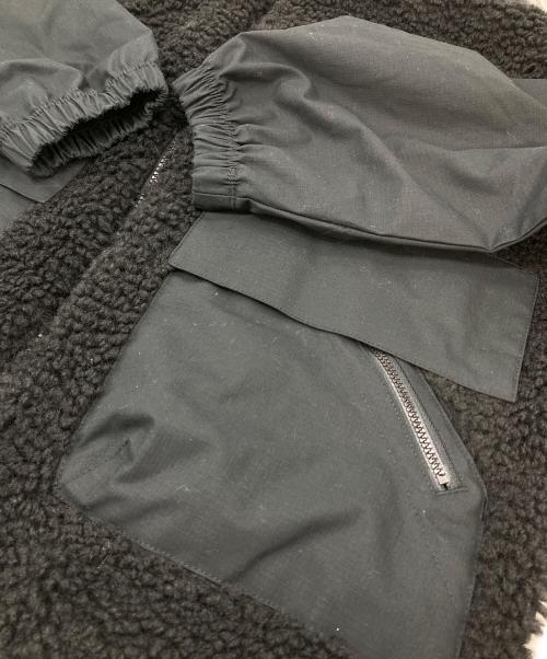 NIKE（ナイキ）NIKE (ナイキ) Stand Collar Pocket Faux Shearling Trim Jacket ボアジャケット ブラック サイズ:XLの古着・服飾アイテム