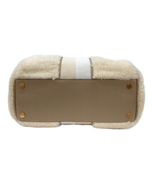 Kate Spade（ケイトスペード）Kate Spade (ケイトスペード) エブリシング レーシング ストライプ フォウ シアリング ミディアムトート　付属品欠品 アイボリー サイズ:実寸参照の古着・服飾アイテム