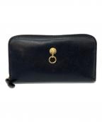 FENDIフェンディ）の古着「ラウンドファスナー財布　長財布」｜ブラック