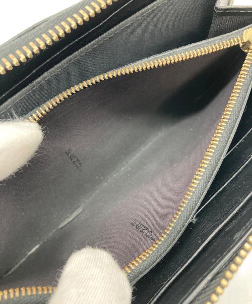 FENDI（フェンディ）FENDI (フェンディ) ラウンドファスナー財布　長財布 ブラック サイズ:実寸参照の古着・服飾アイテム