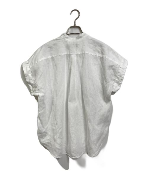 POLO RALPH LAUREN（ポロ・ラルフローレン）POLO RALPH LAUREN (ポロ・ラルフローレン) リネンシャツ　バンドカラーシャツ　麻 ホワイトの古着・服飾アイテム