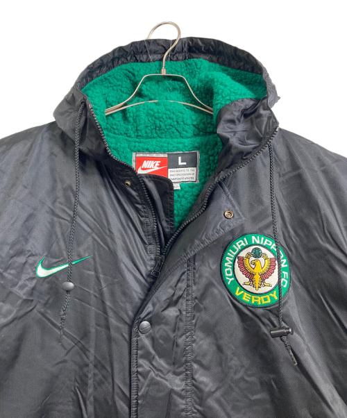 NIKE（ナイキ）NIKE (ナイキ) 【古着】読売ヴェルディ ベンチコート　ロングコート　00's ブラック サイズ:Lの古着・服飾アイテム