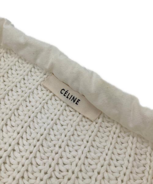 CELINE（セリーヌ）CELINE (セリーヌ) ローゲージニット　コットンニット アイボリー サイズ:Mの古着・服飾アイテム