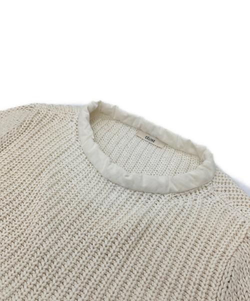 CELINE（セリーヌ）CELINE (セリーヌ) ローゲージニット　コットンニット アイボリー サイズ:Mの古着・服飾アイテム