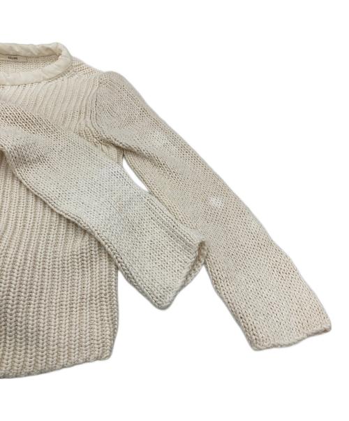 CELINE（セリーヌ）CELINE (セリーヌ) ローゲージニット　コットンニット アイボリー サイズ:Mの古着・服飾アイテム