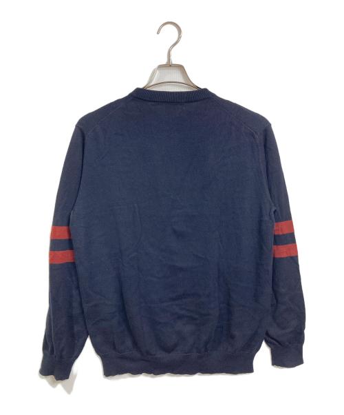 PAUL SMITH（ポールスミス）Paul Smith (ポールスミス) クルーネックニット　長袖ニット　 レッド×ブラック サイズ:Mの古着・服飾アイテム