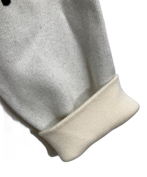 ACUPUNCTURE（アクユーパンクチャー）ACUPUNCTURE (アクユーパンクチャー) スケルトンハンドカーディガン　骨 ベージュ サイズ:XL 未使用品の古着・服飾アイテム