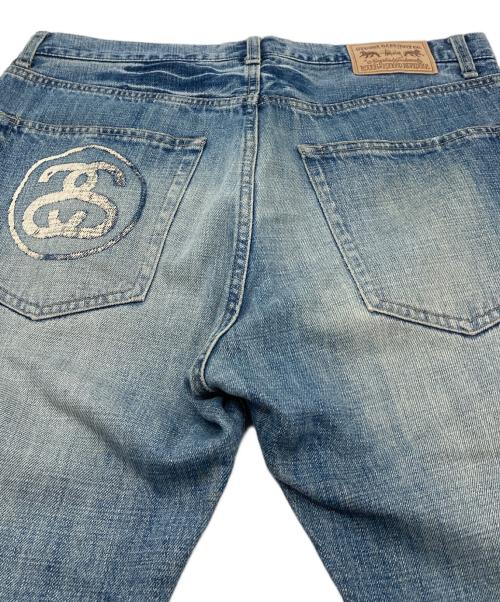 stussy（ステューシー）stussy (ステューシー) ROUGH RUGGED DENIM ダメージデニムパンツ　5ポケット ブルー サイズ:34の古着・服飾アイテム