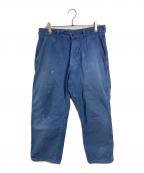 VINTAGEヴィンテージ）の古着「フレンチワークパンツ　」｜ネイビー