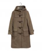 LONDON Traditionロンドントラディション）の古着「裏地チェックダッフルコート　」｜ベージュ