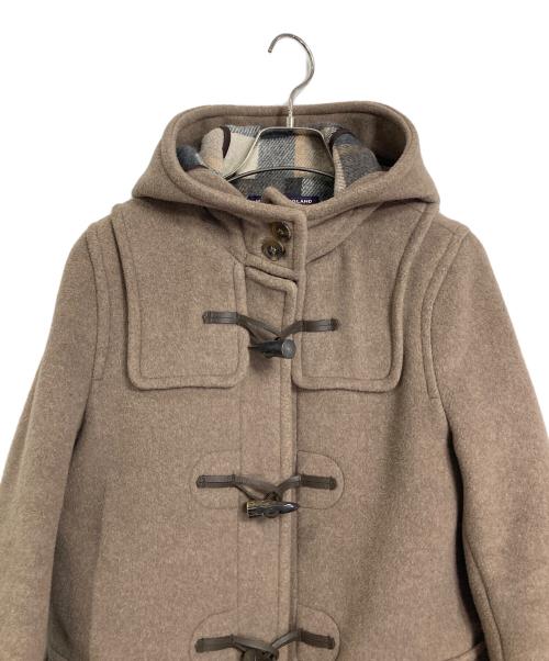 LONDON Tradition（ロンドントラディション）LONDON Tradition (ロンドントラディション) 裏地チェックダッフルコート　 ベージュ サイズ:34の古着・服飾アイテム