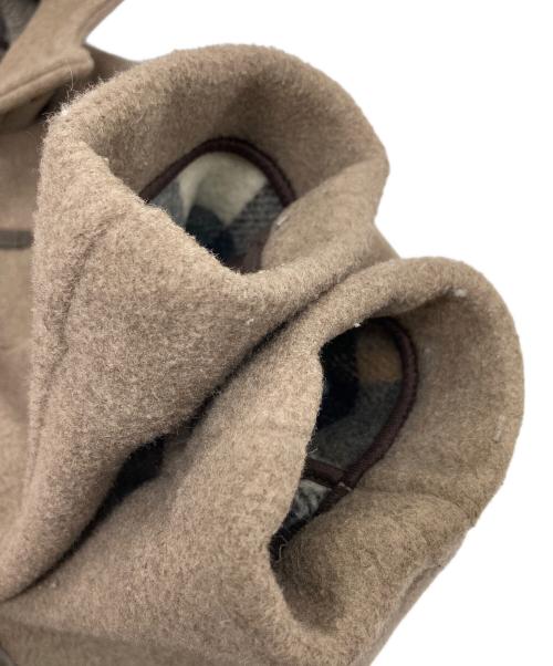 LONDON Tradition（ロンドントラディション）LONDON Tradition (ロンドントラディション) 裏地チェックダッフルコート　 ベージュ サイズ:34の古着・服飾アイテム