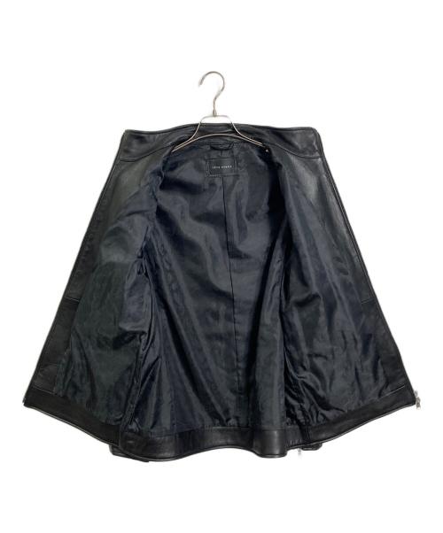 TETE HOMME（テット オム）TETE HOMME (テット オム) ラムレザーシングルライダースジャケット ブラック サイズ:LLの古着・服飾アイテム