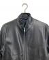 TETE HOMME (テット オム) ラムレザーシングルライダースジャケット ブラック サイズ:LL：10000円