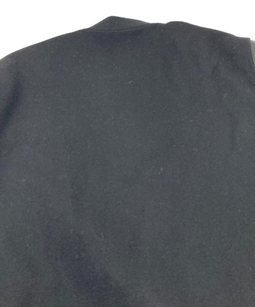 BEAUTY&YOUTH（ビューティーアンドユース）BEAUTY&YOUTH (ビューティーアンドユース) ブラックメルトン フェイクレザースタジャン ブラック サイズ:Mの古着・服飾アイテム