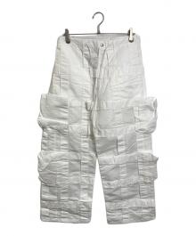 GS（ジーエス）の古着「テクノカーゴパンツ　　ナイロンパンツ」｜ホワイト