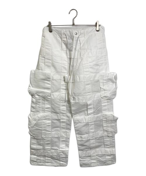 GS（ジーエス）GS (ジーエス) テクノカーゴパンツ　　ナイロンパンツ ホワイト サイズ:M 未使用品の古着・服飾アイテム