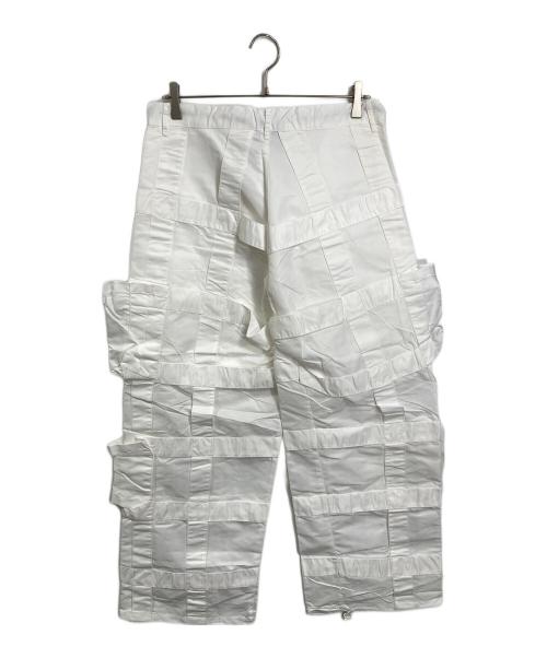 GS（ジーエス）GS (ジーエス) テクノカーゴパンツ　　ナイロンパンツ ホワイト サイズ:M 未使用品の古着・服飾アイテム