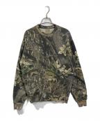 JERZEES Outdoorsジャージーズ）の古着「【古着】リアルツリー カモスウェット　90's　90年代」｜ブラック×グリーン