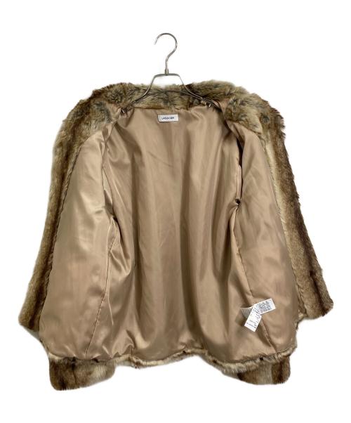 LAGUNA MOON（ラグナムーン）LAGUNA MOON (ラグナムーン) CROPPED F／FUR JK ファージャケット ブラウン サイズ:FREEの古着・服飾アイテム