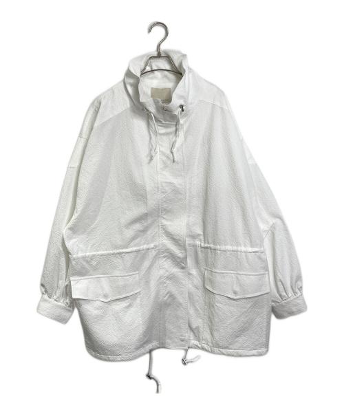 GALLARDA GALANTE NAVY（ガリャルダガランテネイビー）GALLARDA GALANTE NAVY (ガリャルダガランテネイビー) リップストップオーバーブルゾン ホワイト サイズ:FREE 未使用品の古着・服飾アイテム