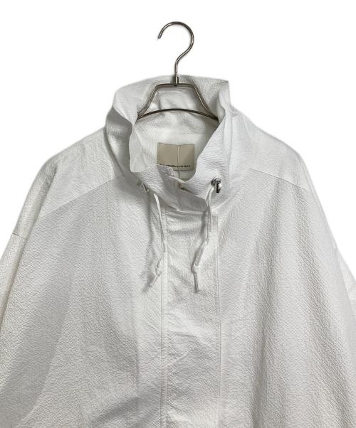 GALLARDA GALANTE NAVY（ガリャルダガランテネイビー）GALLARDA GALANTE NAVY (ガリャルダガランテネイビー) リップストップオーバーブルゾン ホワイト サイズ:FREE 未使用品の古着・服飾アイテム