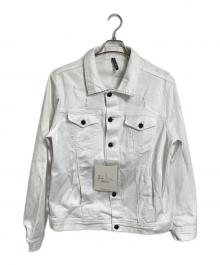 black circus（ブラックサーカス）の古着「デニムジャケット　カラーデニム　ホワイトデニム」｜ホワイト