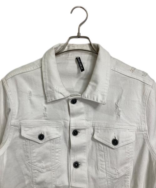 black circus（ブラックサーカス）black circus (ブラックサーカス) デニムジャケット　カラーデニム　ホワイトデニム ホワイト サイズ:48の古着・服飾アイテム