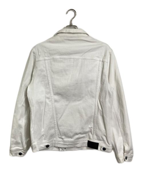 black circus（ブラックサーカス）black circus (ブラックサーカス) デニムジャケット　カラーデニム　ホワイトデニム ホワイト サイズ:48の古着・服飾アイテム