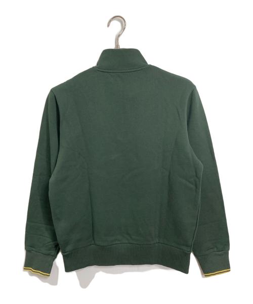 FRED PERRY（フレッドペリー）FRED PERRY (フレッドペリー) Half Zip Sweatshirt ジップアップスウェット グリーン サイズ:M 未使用品の古着・服飾アイテム