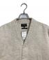 BEAMS PLUS (ビームスプラス) Sweat V Cardigan Raised Back スウェットカーディガン ベージュ サイズ:M 未使用品：10000円