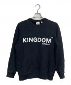 BURBERRY LONDONバーバリーロンドン）の古着「KINGDOMプリントクルーネックスウェット」｜ブラック