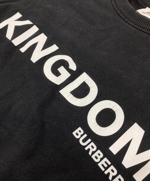 BURBERRY LONDON（バーバリーロンドン）BURBERRY LONDON (バーバリーロンドン) KINGDOMプリントクルーネックスウェット ブラック サイズ:Sの古着・服飾アイテム