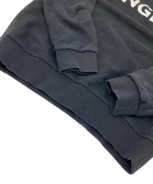 BURBERRY LONDON（バーバリーロンドン）BURBERRY LONDON (バーバリーロンドン) KINGDOMプリントクルーネックスウェット ブラック サイズ:Sの古着・服飾アイテム