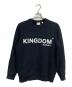 BURBERRY LONDON（バーバリーロンドン）の古着「KINGDOMプリントクルーネックスウェット」｜ブラック