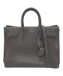Saint Laurent Paris（サンローランパリ）の古着「2WAYショルダーバッグ　サックドジュール　レザートートバッグ　ショルダーバッグ」｜グレー