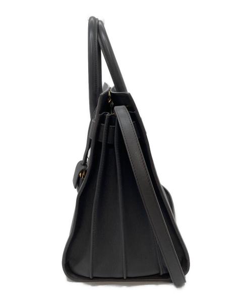 Saint Laurent Paris（サンローランパリ）Saint Laurent Paris (サンローランパリ) 2WAYショルダーバッグ　サックドジュール　レザートートバッグ　ショルダーバッグ グレー サイズ:実寸参照の古着・服飾アイテム