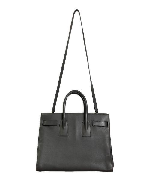Saint Laurent Paris（サンローランパリ）Saint Laurent Paris (サンローランパリ) 2WAYショルダーバッグ　サックドジュール　レザートートバッグ　ショルダーバッグ グレー サイズ:実寸参照の古着・服飾アイテム