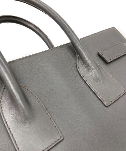 Saint Laurent Paris（サンローランパリ）Saint Laurent Paris (サンローランパリ) 2WAYショルダーバッグ　サックドジュール　レザートートバッグ　ショルダーバッグ グレー サイズ:実寸参照の古着・服飾アイテム
