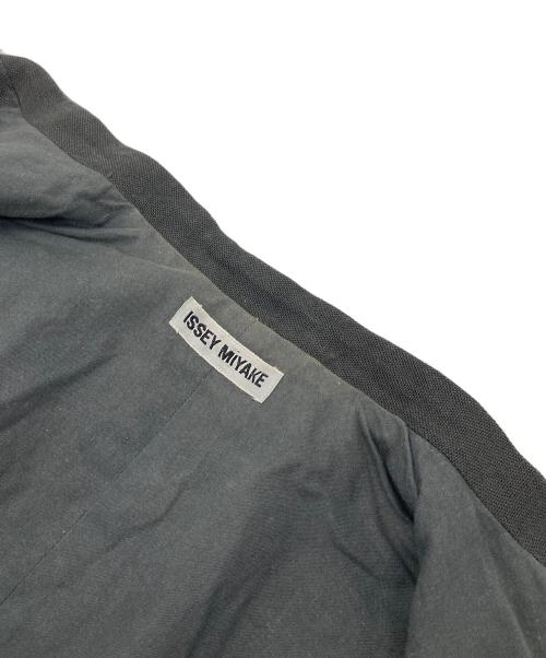 ISSEY MIYAKE（イッセイミヤケ）ISSEY MIYAKE (イッセイミヤケ) 90'ｓ リネンジャケット　ノーカラージャケット　90年代 グレー サイズ:Mの古着・服飾アイテム